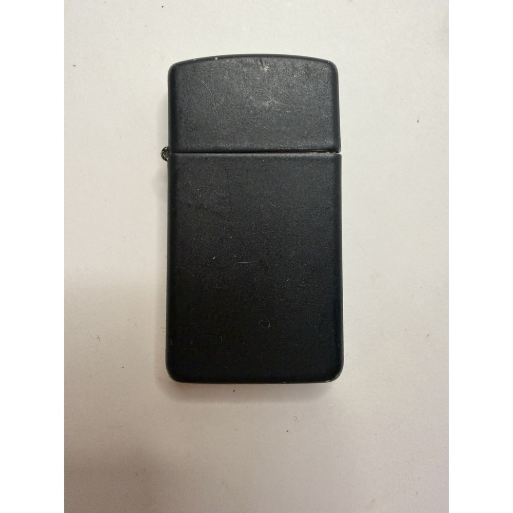 Vintage 2007 Zippo Black Crackle Windproof Pocket Lighter Bradford PA USA